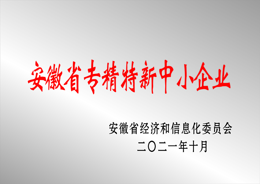 淮北安徽省專精特新中小企業(yè)